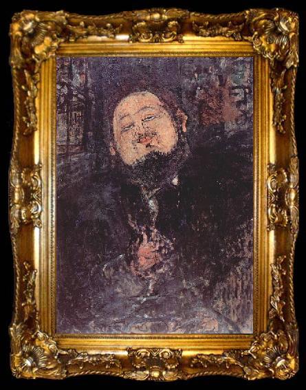 framed  Amedeo Modigliani Portrat des Diego Rivera, ta009-2